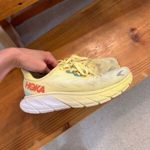Hoka Lemon Yellow Running Shoes